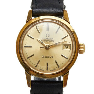 Omega Geneve Watch 566.002 Automatic (with manual winding) Gold Dial Stainles...